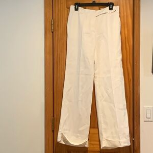 ZARA Linen like blend Ramie Cream Trousers